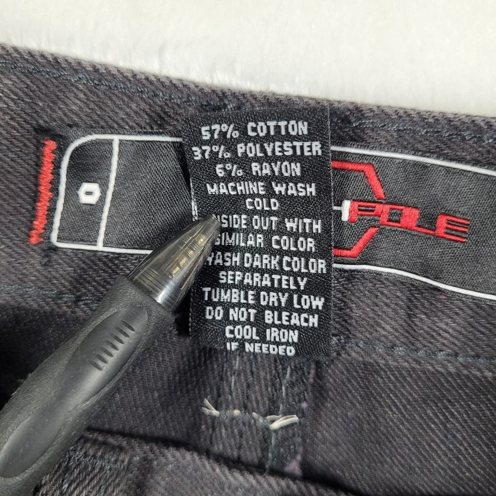 Southpole Jeans Men's 30x30 Black Denim Straight Casual Comfort‎ Grunge Y2K